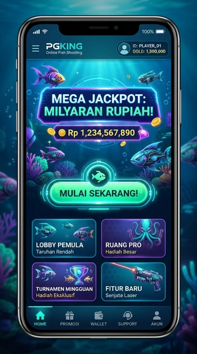 Tampilan antarmuka pgking yang bersih dan sederhana.